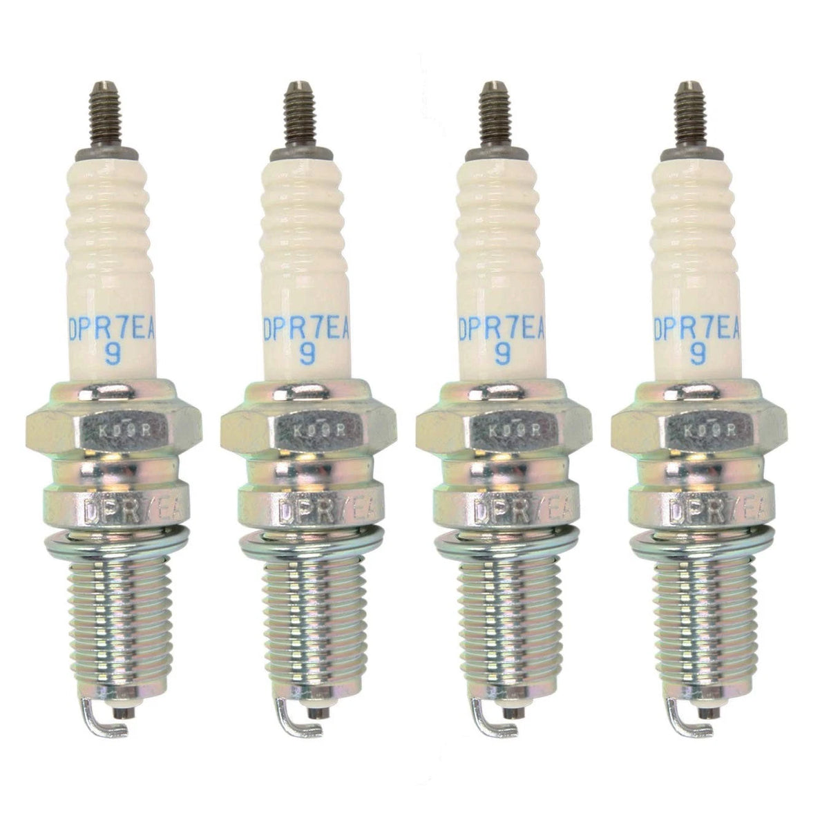 Set of 4 NGK Spark Plugs DPR7EA-9 for