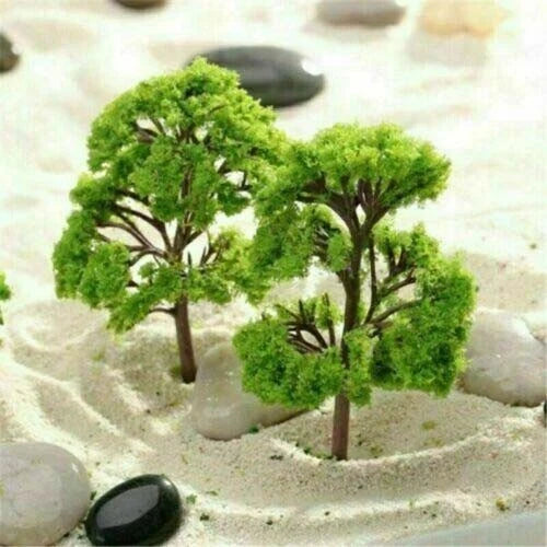 50Pcs 55mm HO Scale Model Trees for Train Railroad Park Landscape Scenery