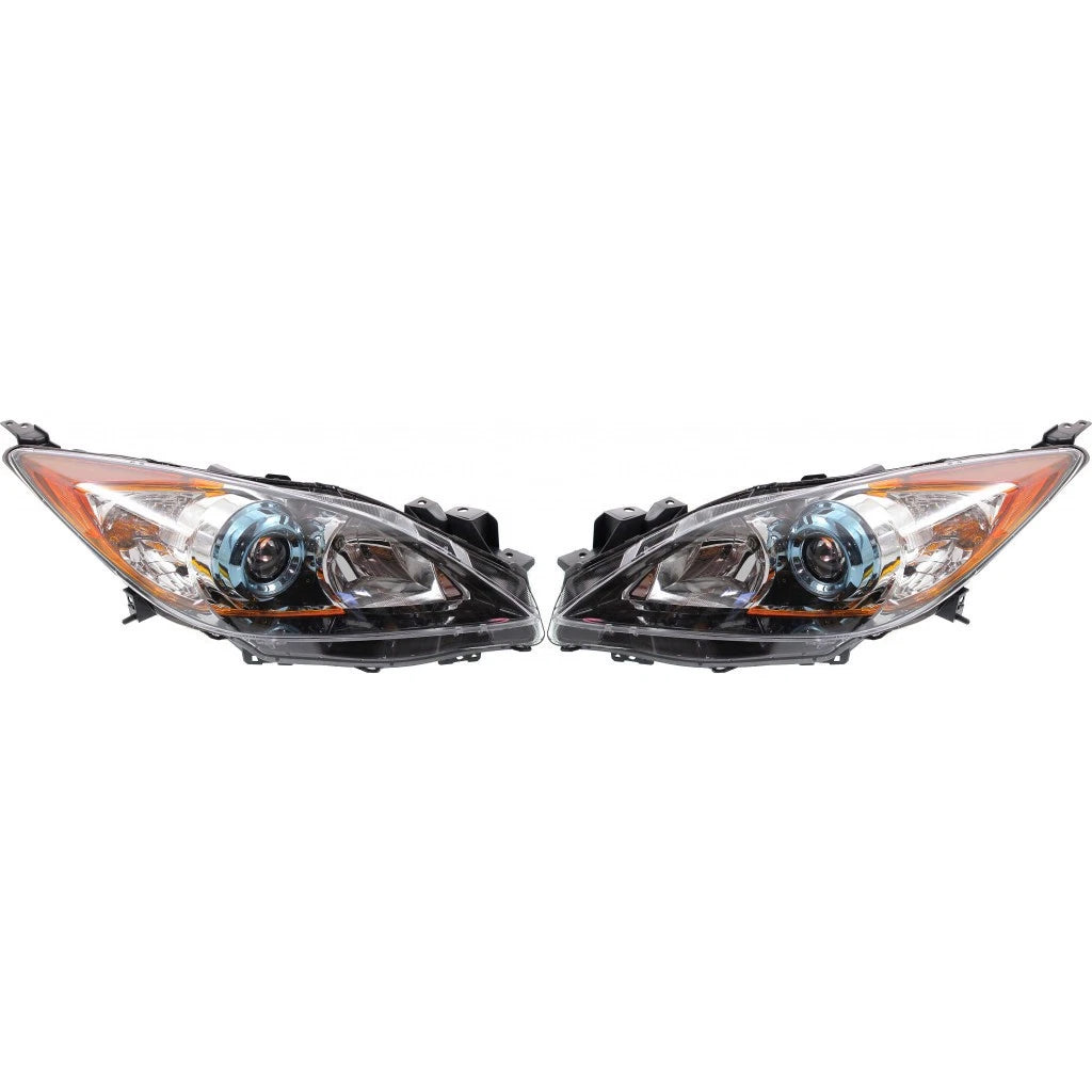 Headlight Assembly Pair for Mazda 3 (2012–2013) PLX-M1-315-1140L-UC3, MA2518143, MA2519143