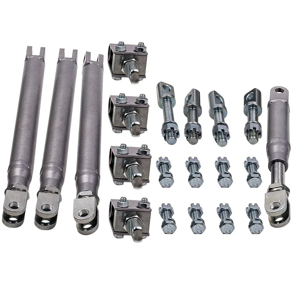 Sidecar Installation Set 3 Long Struts 1 Short Strut for Honda Kawasaki