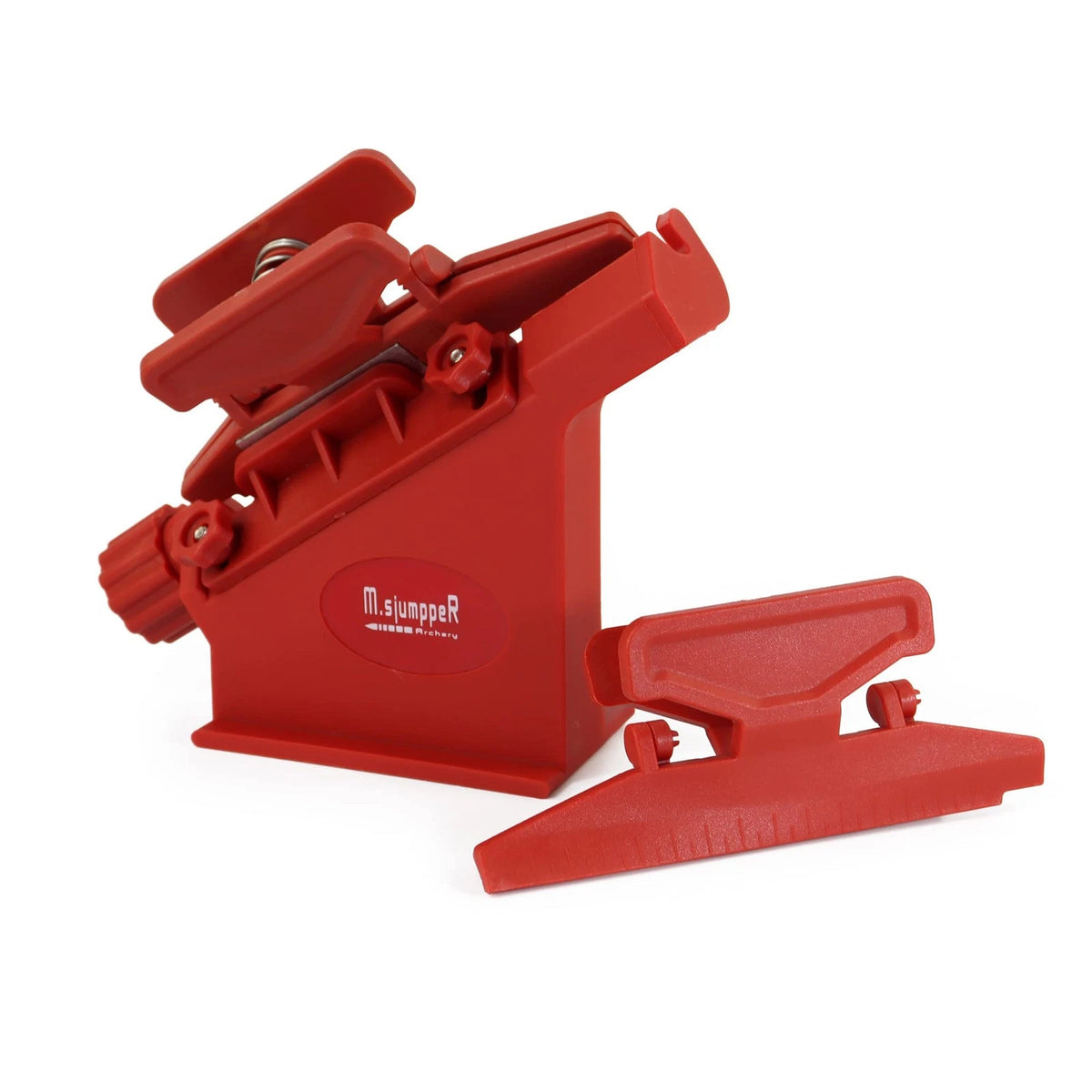 Fletching Jig with Straight Helix Clamps for Adjustable Fletching Tool