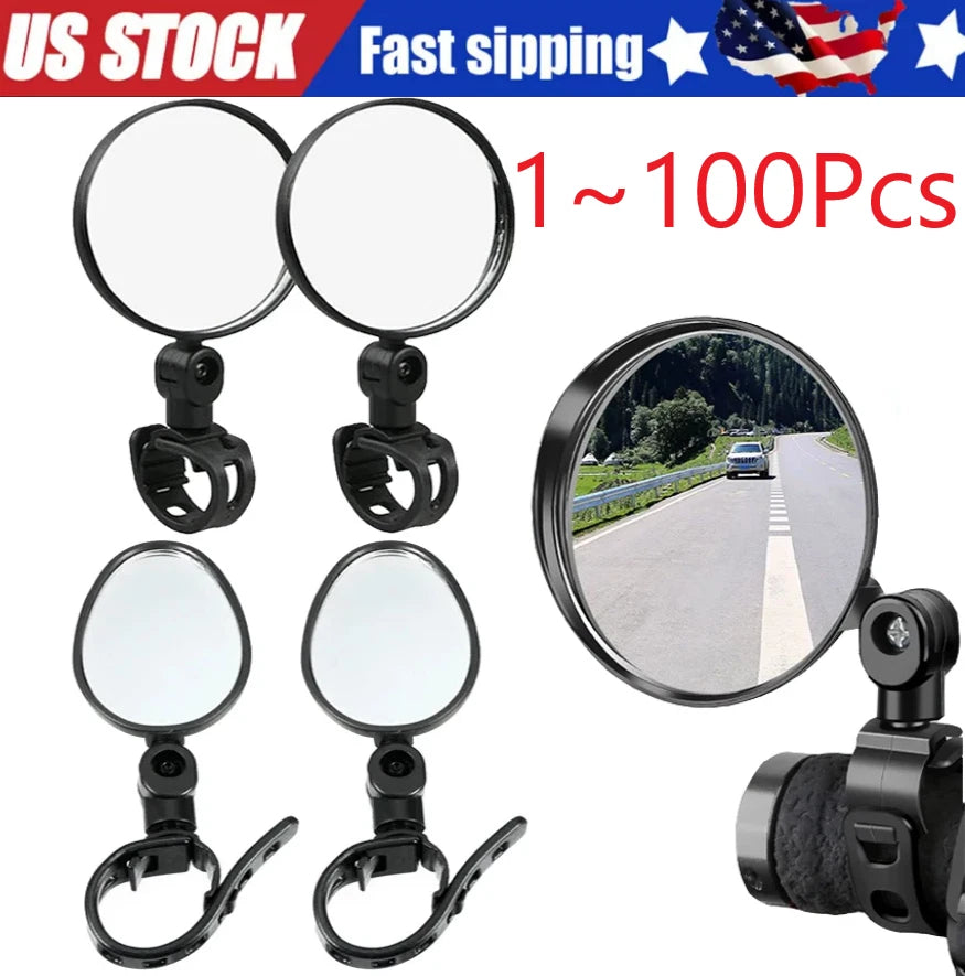 Bike Mirror for MTB Road Handlebar (Rotary Round)