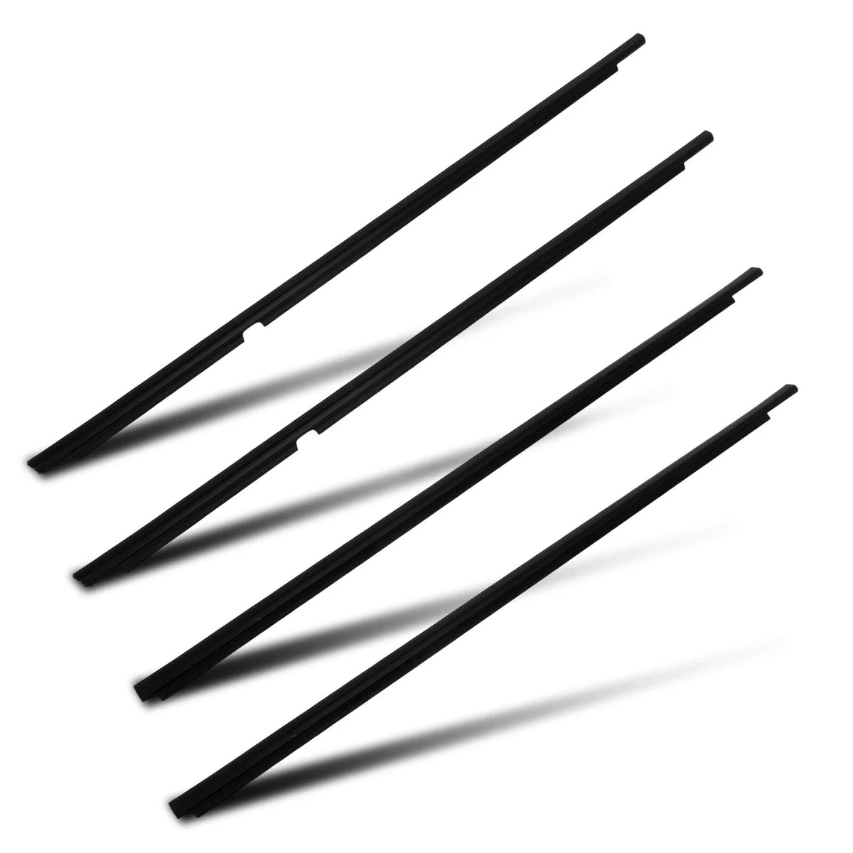 Set of 4 Window Weatherstrip Seals for Toyota Corolla (2009–2012)