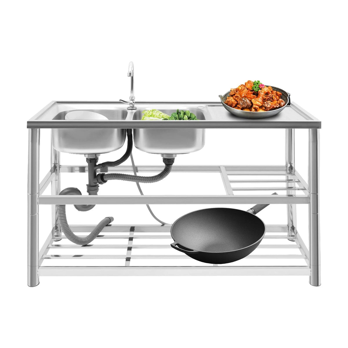 2X Stainless Steel Utility Sink for Kitchen (Commercial)