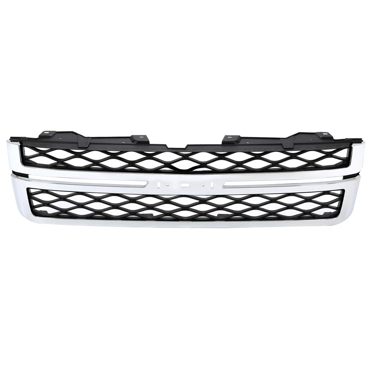 Grille Assembly for Silverado 2500 HD, 3500 HD (2011–2014) Black Chrome