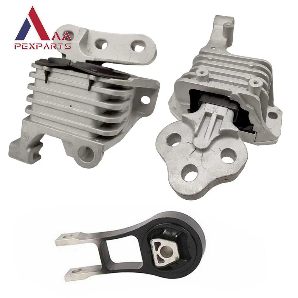 3Pcs Engine Motor & Transmission Mount Set for Jeep Cherokee (2014–2019) 3308, 3378, 3380