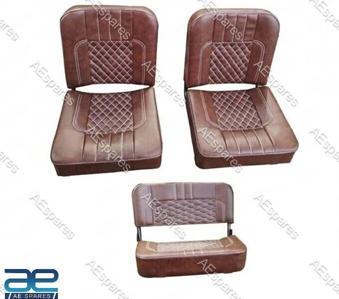 Complete Seat Cushion Set for Military Jeeps Ford Willys MB GPW (1941–1945)