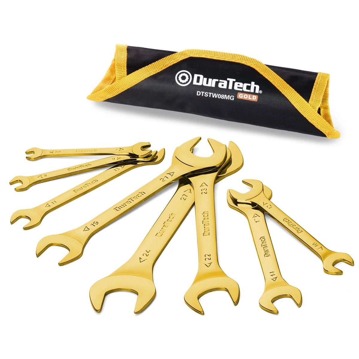 Set of 6 Super-Thin Open End Wrenches for Metric Vehicles (5.5-27mm)