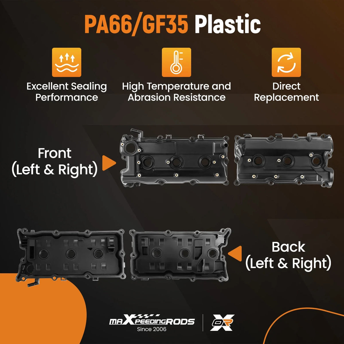 Engine Valve Cover Set for Nissan Pathfinder Infiniti QX4 (2002–2004)