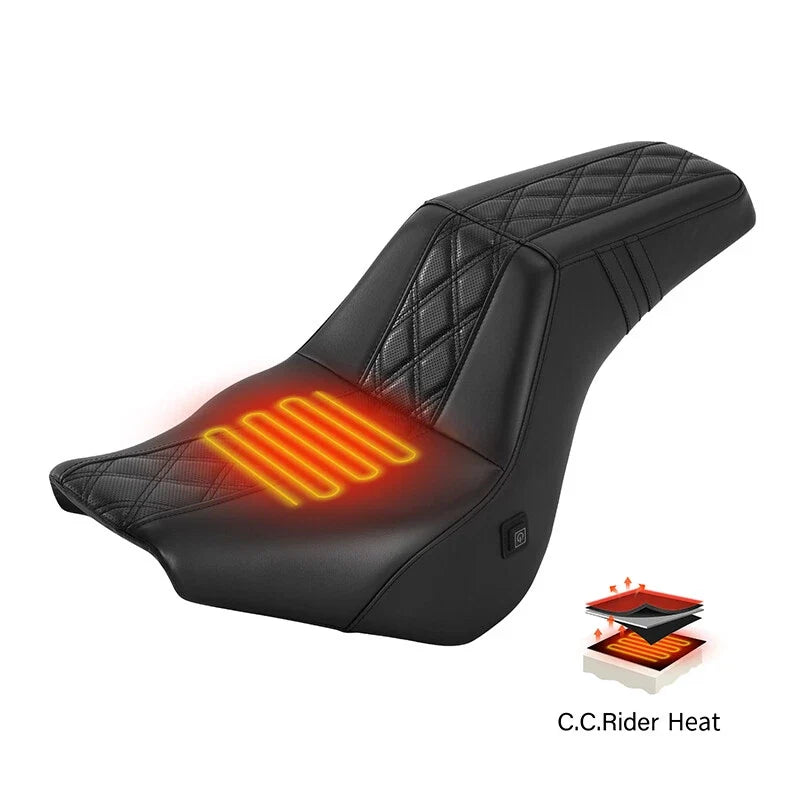 Heated Seat Set for Harley Softail FXST Street Bob (2018–2025)