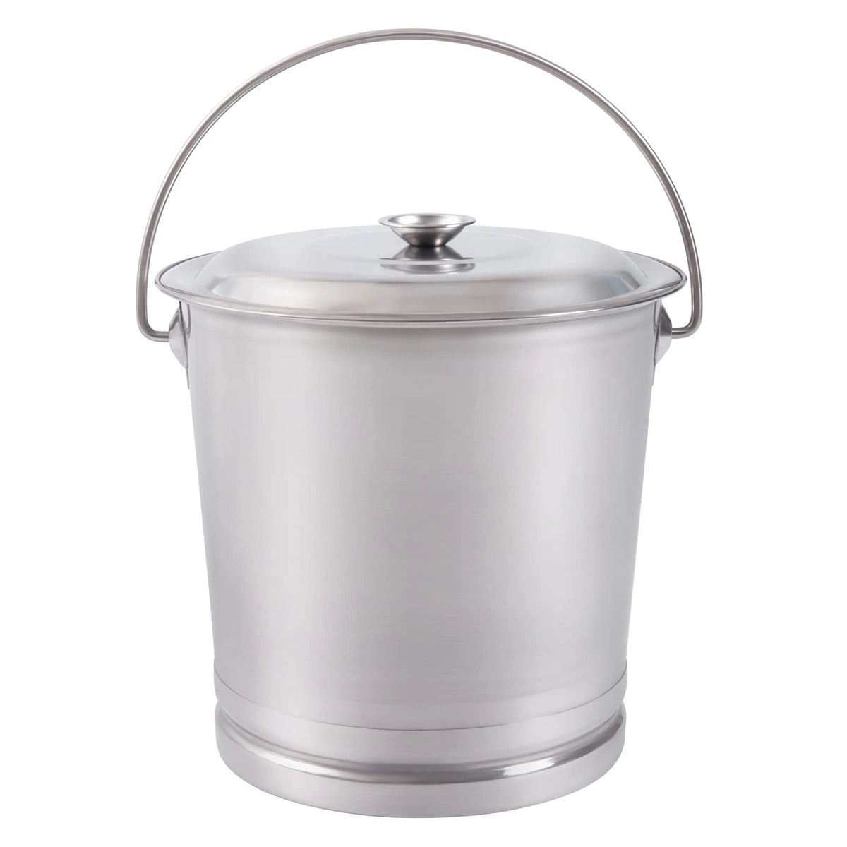 14L Stainless Steel Milk Pail Bucket with Lid for Dairy Use