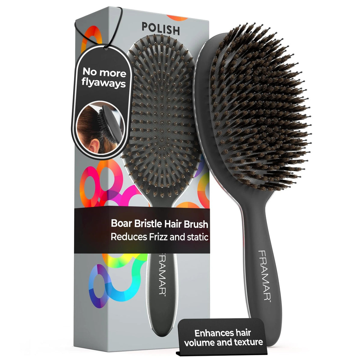 Soft Boar Bristle Hair Brush for Women