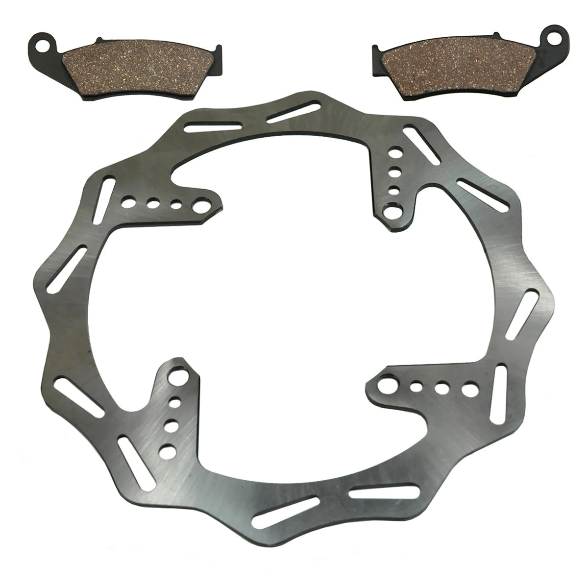 Front Disc Brake Rotor & Semi-Metallic Brake Pads for Suzuki RM-Z450 (2005–2016) FS-2070W FS-437a
