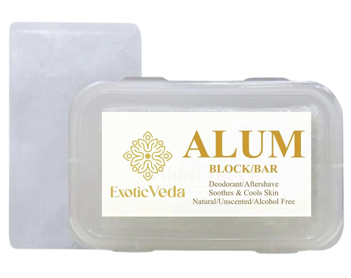 100% Pure Alum Block for Natural Deodorant (Unscented)