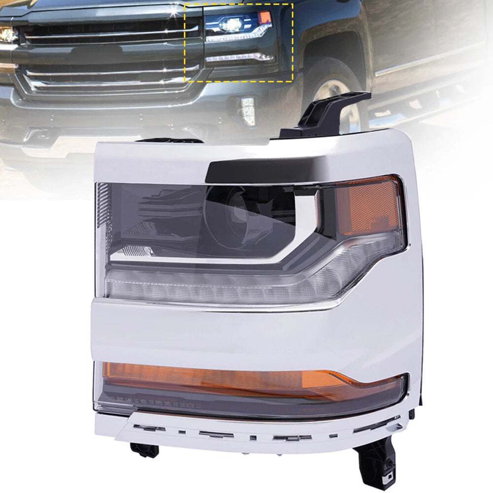 HID Headlight for Chevy Silverado 1500 (2016–2019) GM2503445, GM2502445