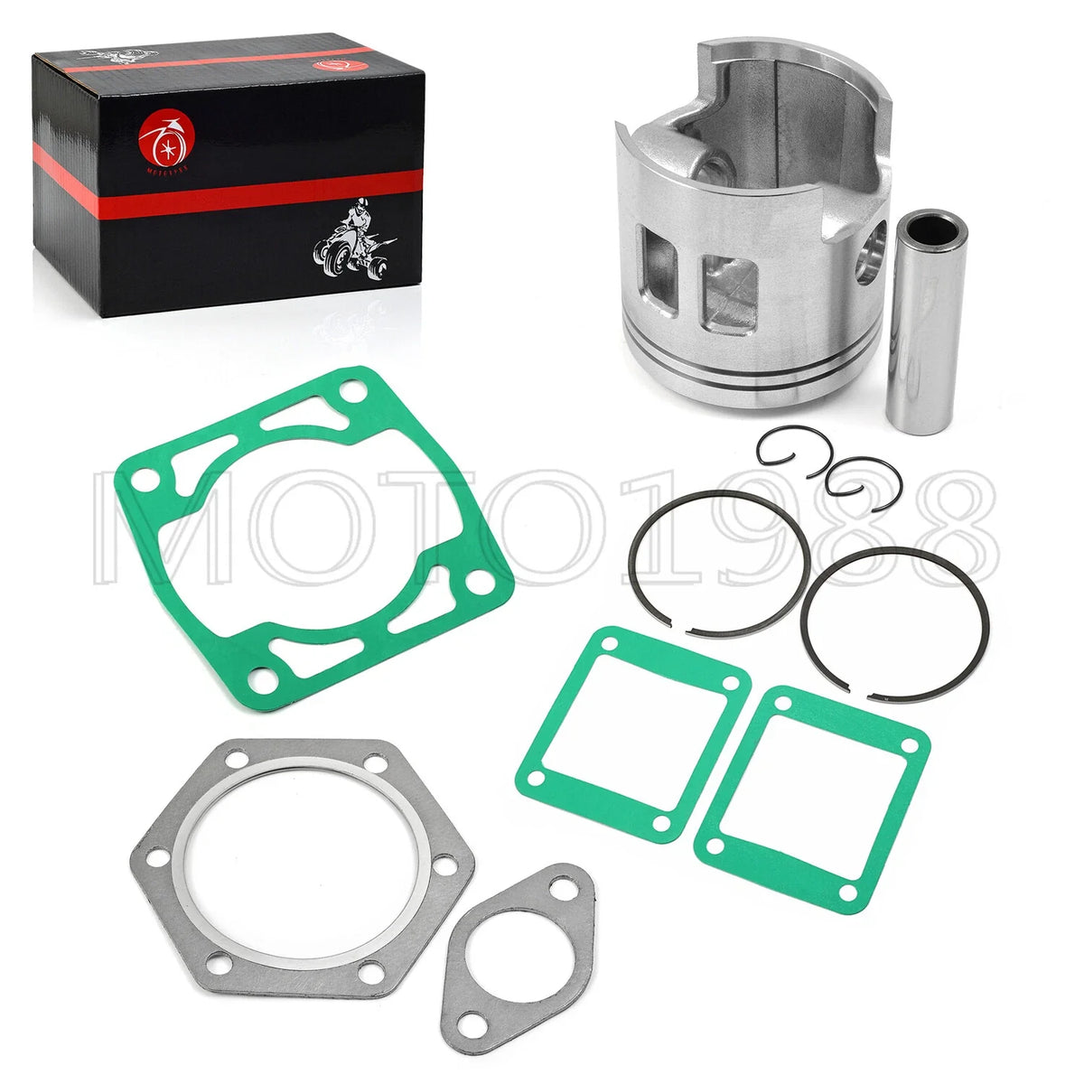 Piston & Rings Kit Standard Bore for EZGO 2 Cycle Gas Golf Cart (1989–1993)