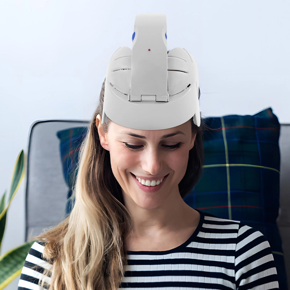Electric Head Massager for Multi Acupoint Therapy (Electric Massage Helmet)