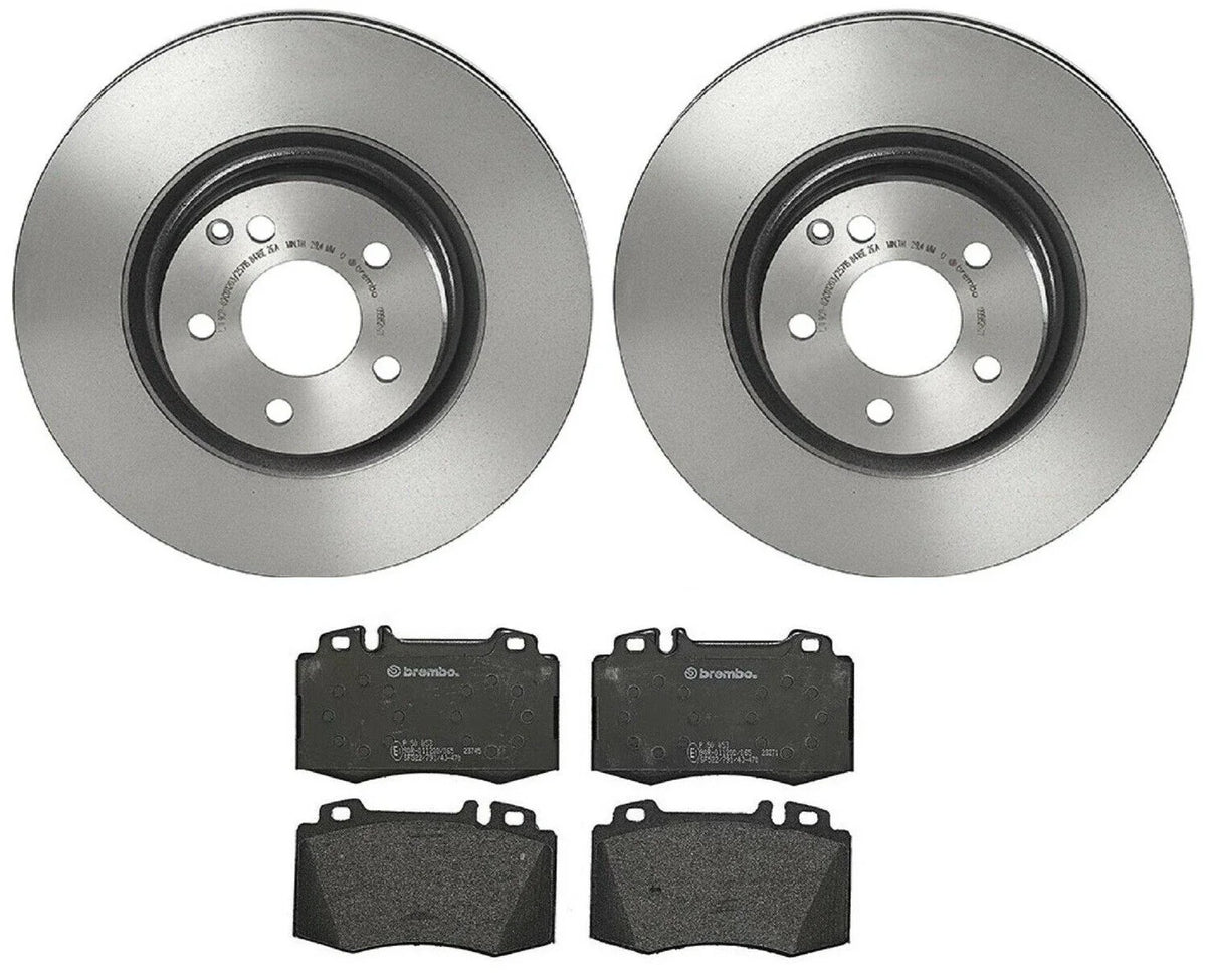 Brembo Front Brake Kit 330mm Disc Rotors Low-Metallic Pads for MB W11 E W219 CLS (2006–2010)