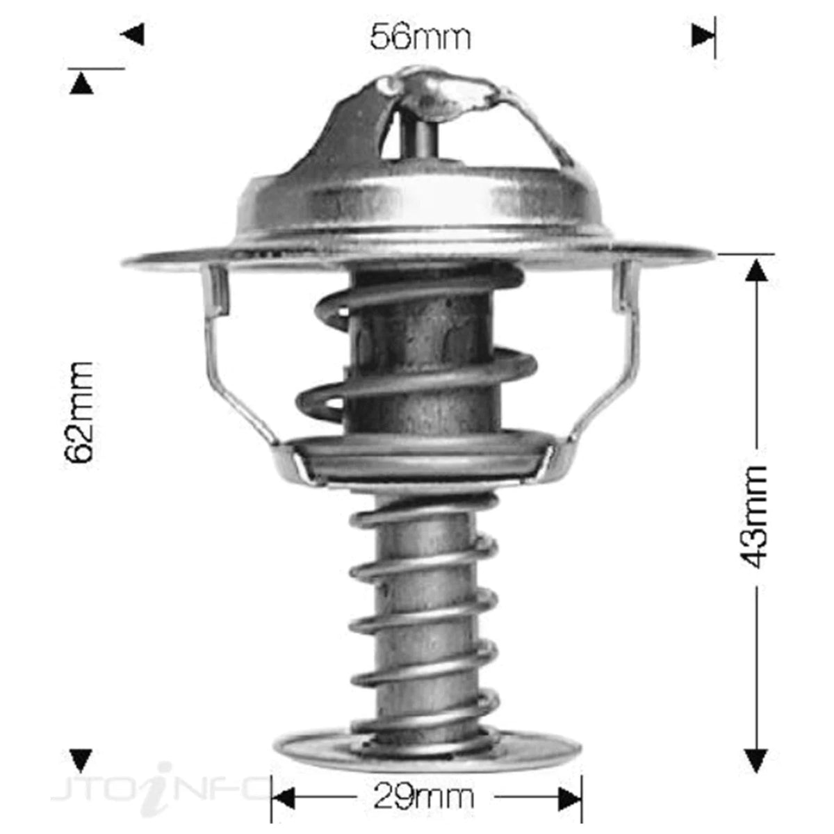 Thermostat for Toyota RAV4 ACA20 ACA21 2.0L 1AZ-FE (2000–2003)
