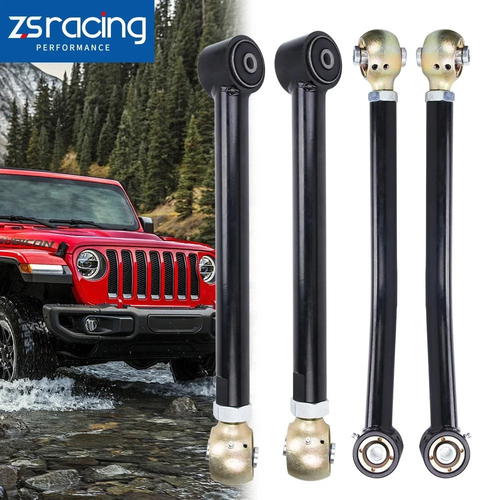 Set of 4 Adjustable Rear Upper & Lower Control Arms for Jeep Wrangler JK (2007–2018)