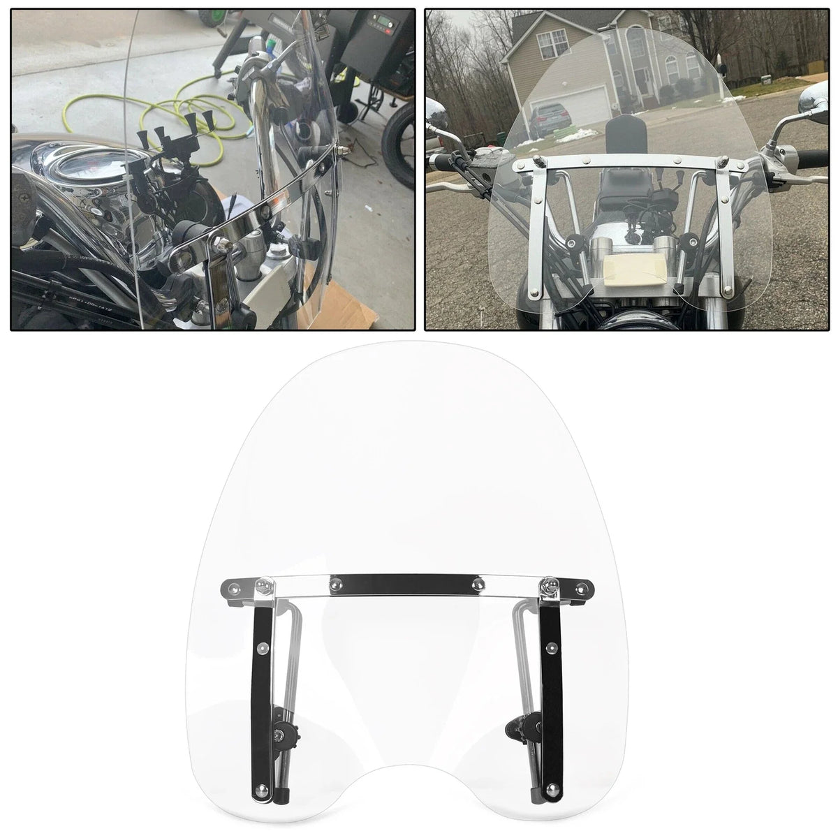 Clear Windshield for Honda Valkyrie 1500 GL1500C 1800 GL1800C (18"x16")