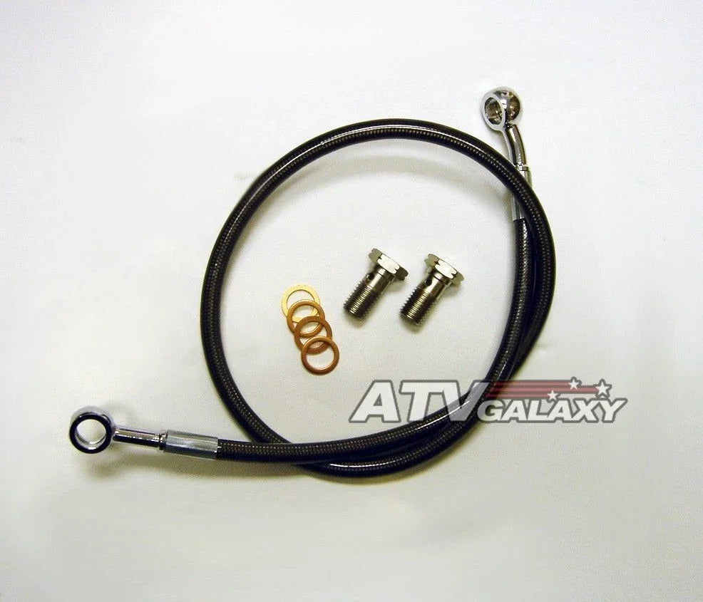Extended Steel Braided Rear Brake Line for Honda TRX 300EX (2000–2009)