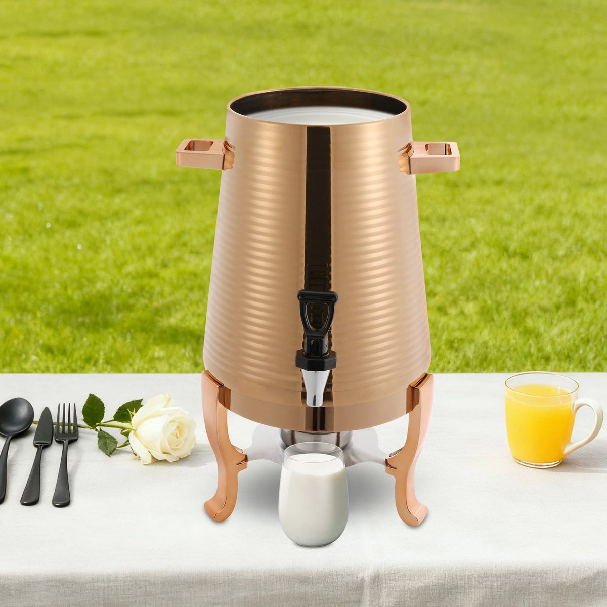 13L Stainless Steel Beverage Dispenser for Hot & Cold Drinks