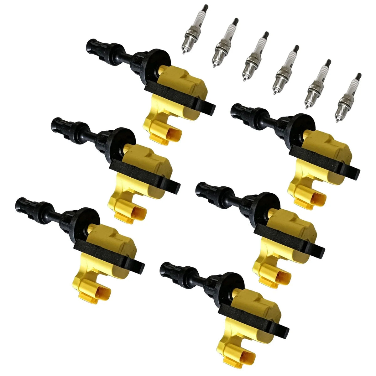 Set of 6 Ignition Coils & Spark Plugs for Infiniti J30 (1993–1997)