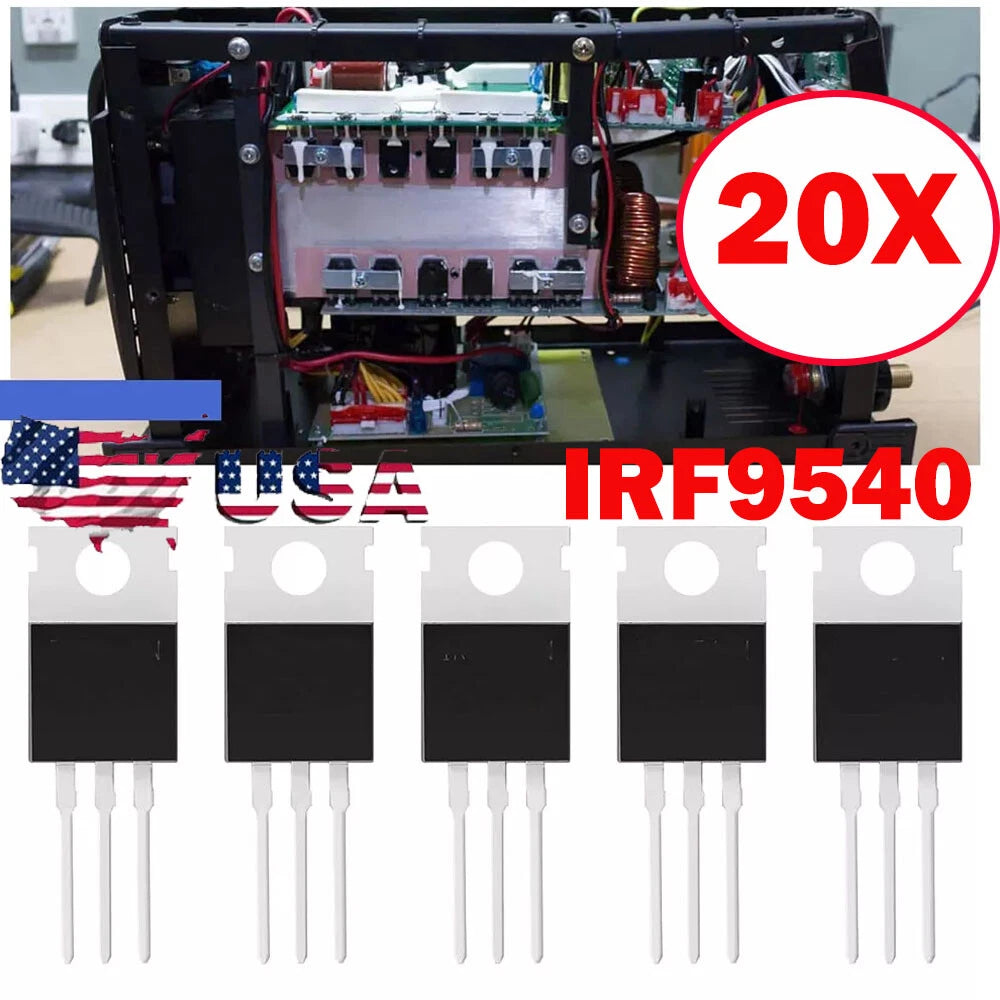 20PCS IRF9540 P-Channel Power MOSFET 23A 100V TO-220