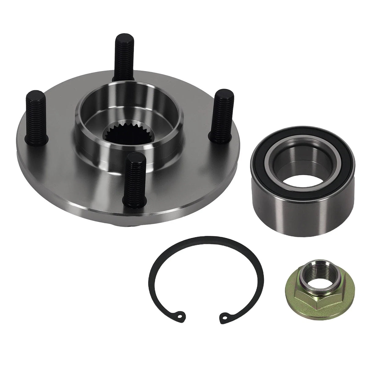 4-Bolt Front Wheel Hub Assembly for Ford Focus (2000–2011) BR930263K, ABS