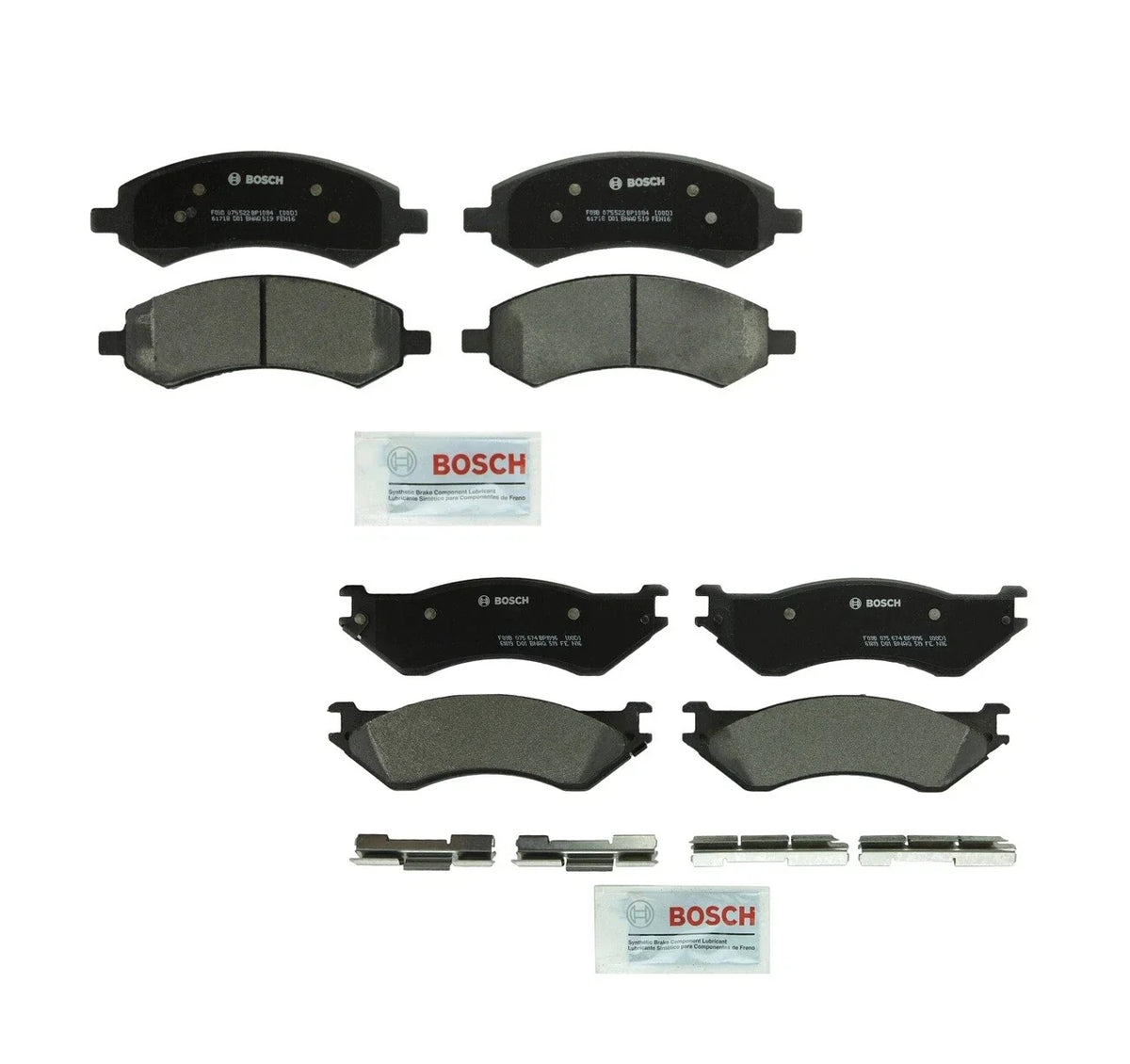 Bosch QuietCast Disc Brake Pads Kit for Dodge Ram 1500 (2019–2023)