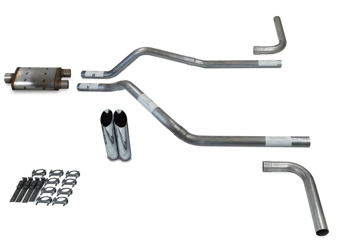 2.5" Dual Exhaust Kit for GMC Jimmy (2000–2004) - Magnaflow XL Slash Tips