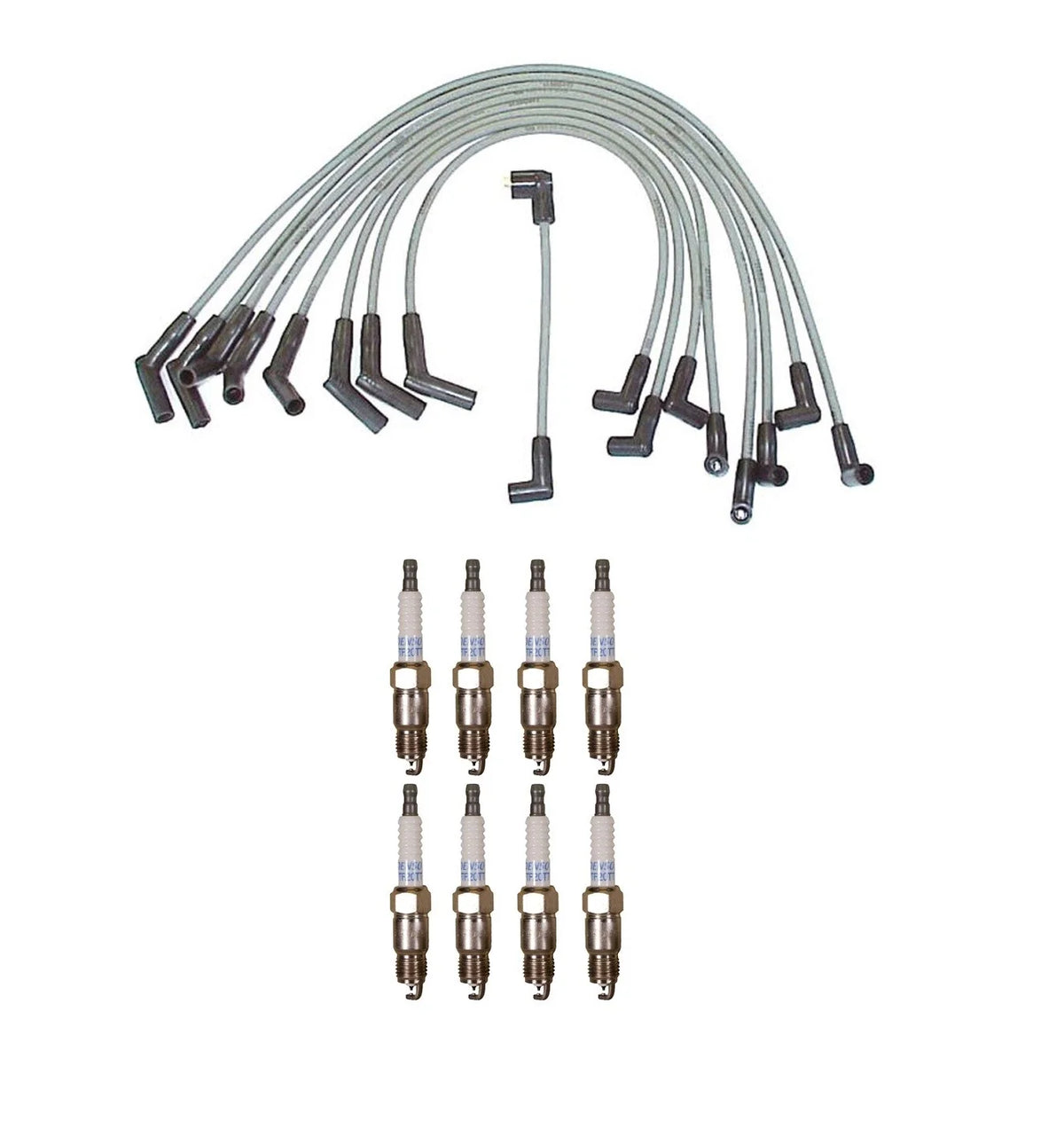 Denso 8mm Wire Set & 8 Platinum TT Spark Plug Kit for 7.5L V8 Carb