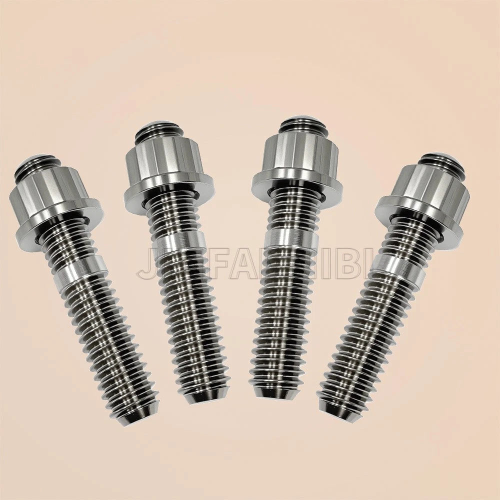 Titanium Exhaust Stud Nut Kit for Harley Softail Dyna (1983–2023) 7593, 16715-83