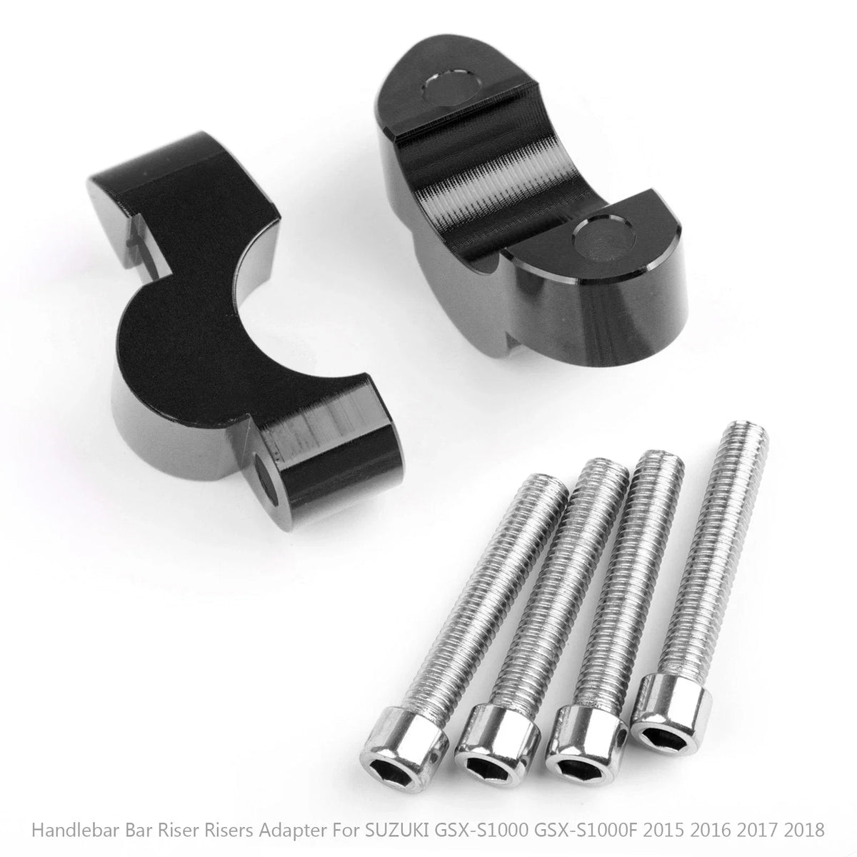 1" Handlebar Risers for Suzuki GSX-S1000 GSX-S1000F (2015–2018) Black