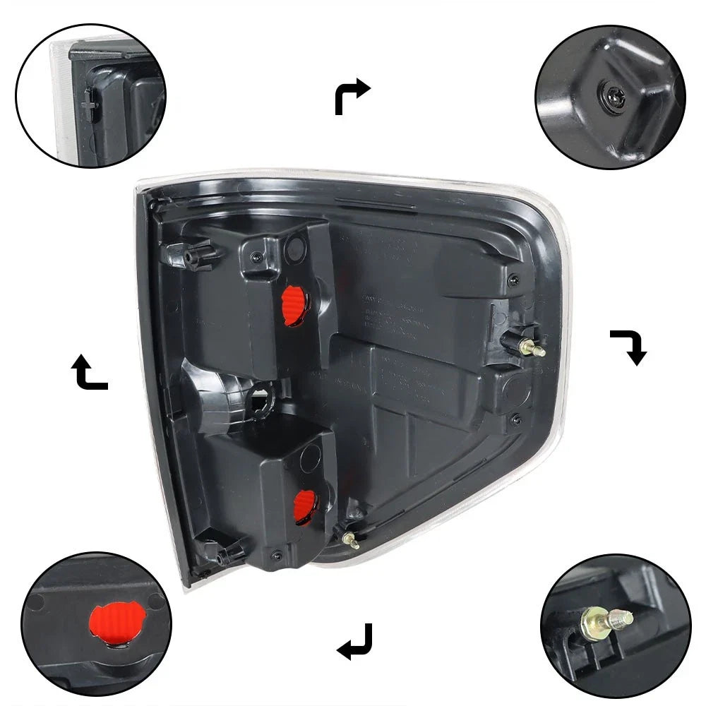 Set of 2 Red Brake Tail Lights for Ford F-150 (2009–2014)
