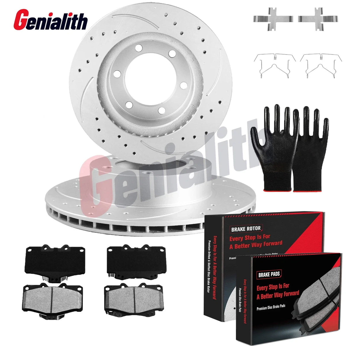 Front Disc Rotors Brake Pads Kit for Toyota 4Runner Tacoma (1995–2004)