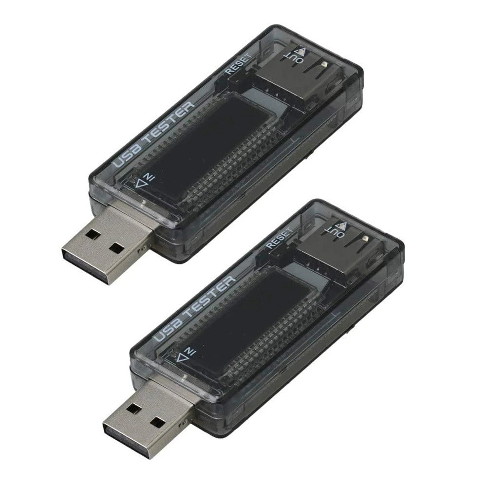 2Pcs USB Power Tester 4-20V 3A Voltage Current Meter