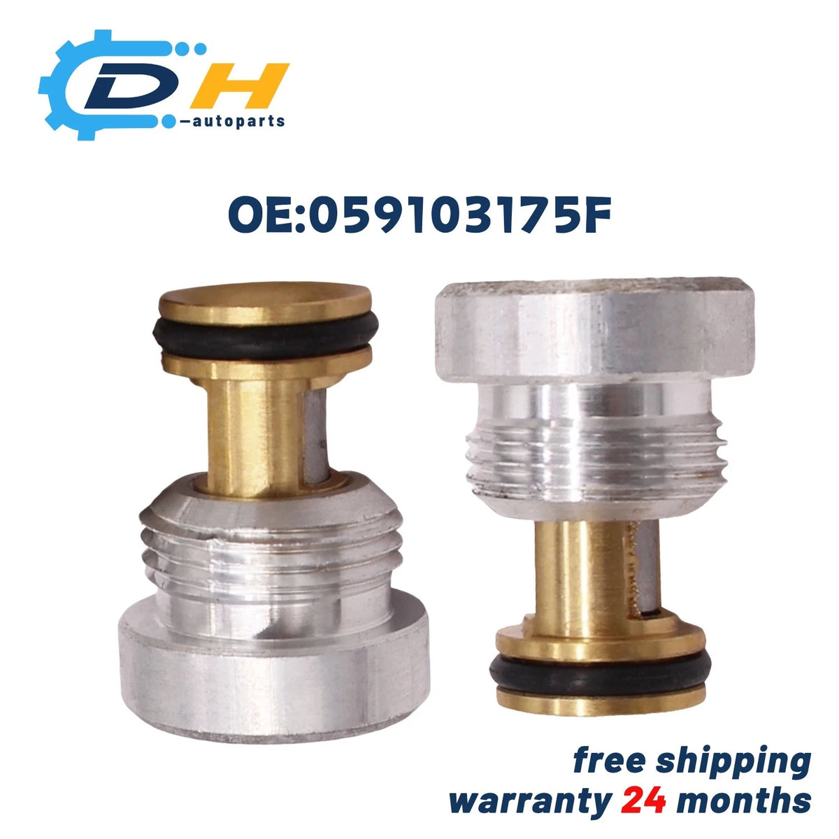 1 Pair Oil Pressure Relief Valve for VW Passat Audi A4 A6 A8 (2000–2023) - 059 103 175 F, 059 103 175 A, 06E 103 271 A