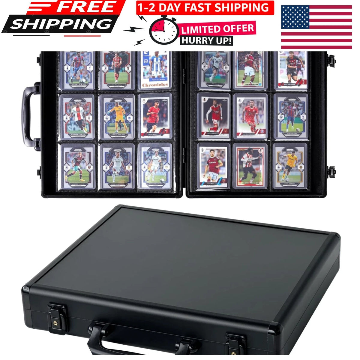 Toploader Binder for Trading Cards, Holds 216 Toploaders, 9 Pocket