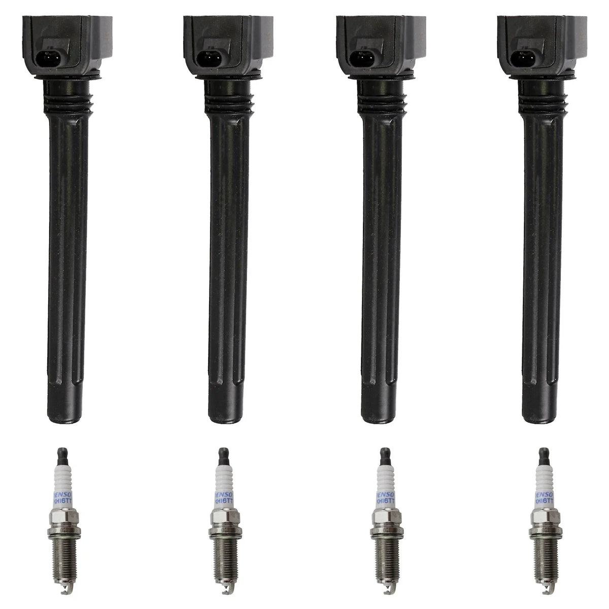 Set of 4 Ignition Coils & Platinum Spark Plugs for Dodge Dart Cherokee (2013–2016)