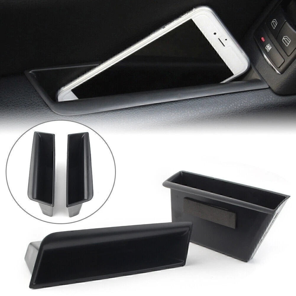 2X Front Door Handle Armrest Storage Box for M-Benz C Class W204 (2008–2014)