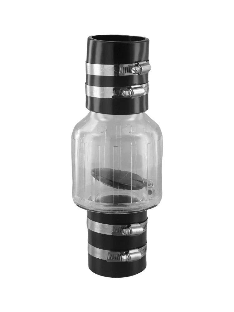 Transparent Body Design Clamp for Sewage Backflow