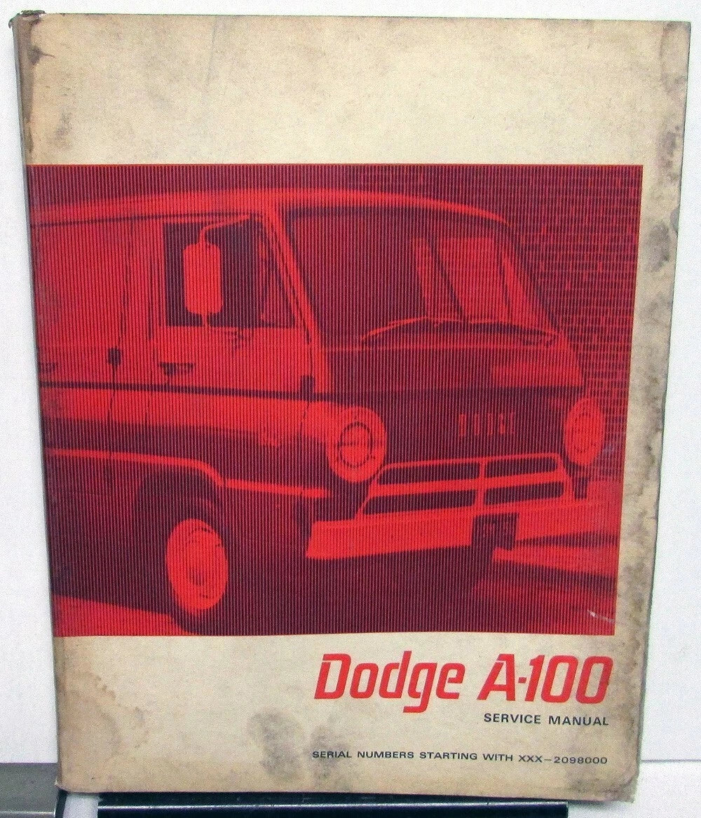 Service Manual for 1967 Dodge Truck Models A-100 Compact