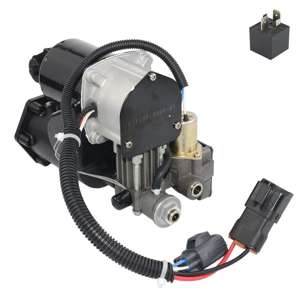 Hitachi Air Suspension Compressor Pump LR044360 for Discovery, Range Rover Sport (2005–2013)