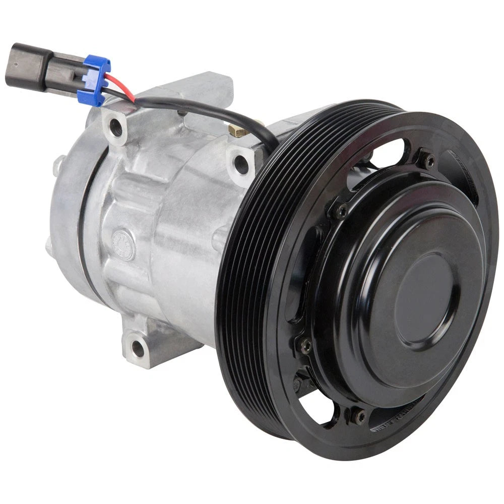 AC Compressor & 8-Groove A/C Clutch for Sanden SD7H15 (12V, 2-Wire)