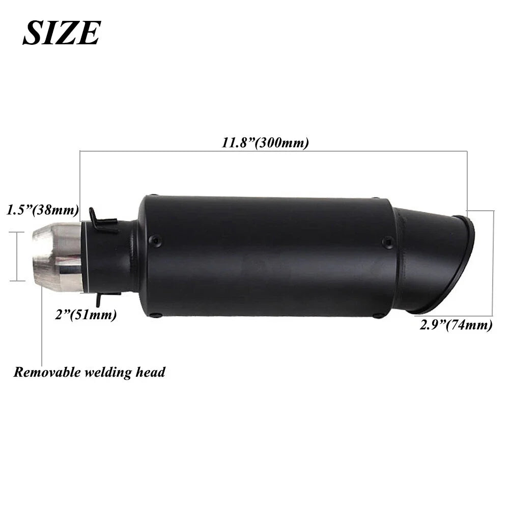 Exhaust Muffler Tail Pipe for Universal Motorcycle (38mm-51mm)