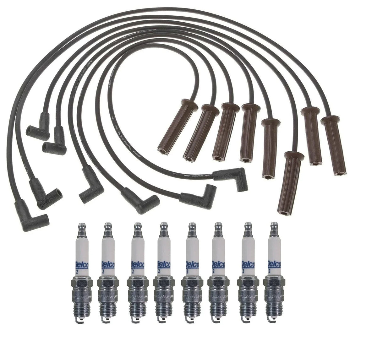 Pro Ignition Wire Set & 8 ACDelco Spark Plugs for GMC P3500 (1987–1995)