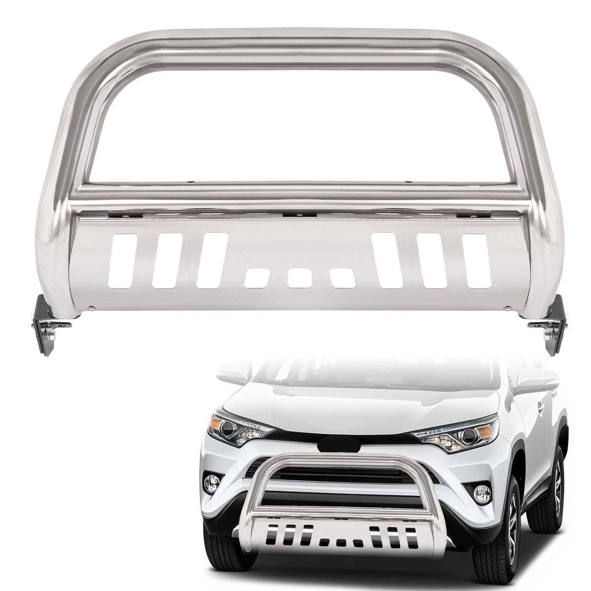 Stainless Steel Bull Bar Push Bumper Grille Guard for Toyota RAV4 (2006–2016) BACP000000499