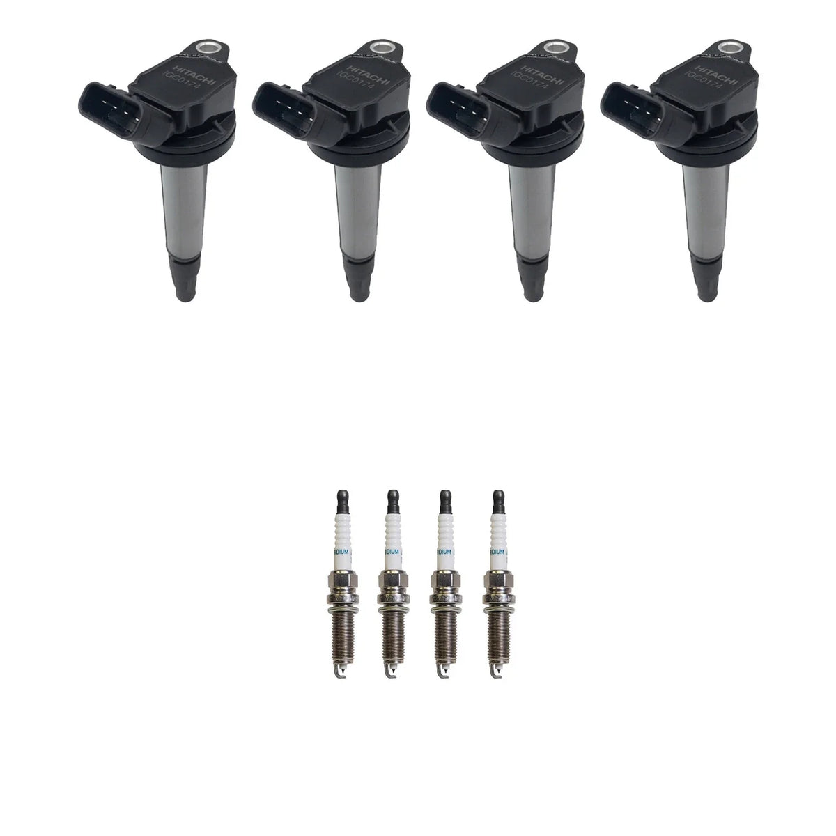 Set of 4 Ignition Coils & Denso Iridium Spark Plugs for Corolla Prius (2009–2019)